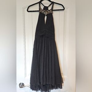 Karen Millen Silk Black Halter Evening Dress - Elegant Women's Black Dress